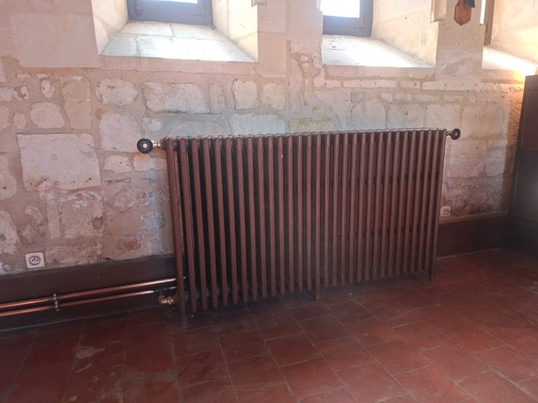 Rénovation d'un chauffage central dans un manoir classé patrimoine