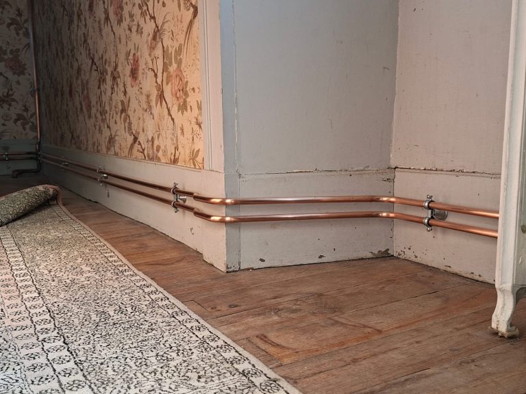 Rénovation d'un chauffage central dans un manoir classé patrimoine